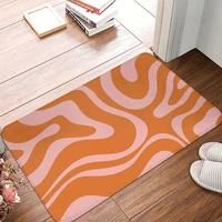 swirl pattern non slip doormat kitchen mat liquid candy retro abstract balcony carpet entrance door rug bedroom decorative