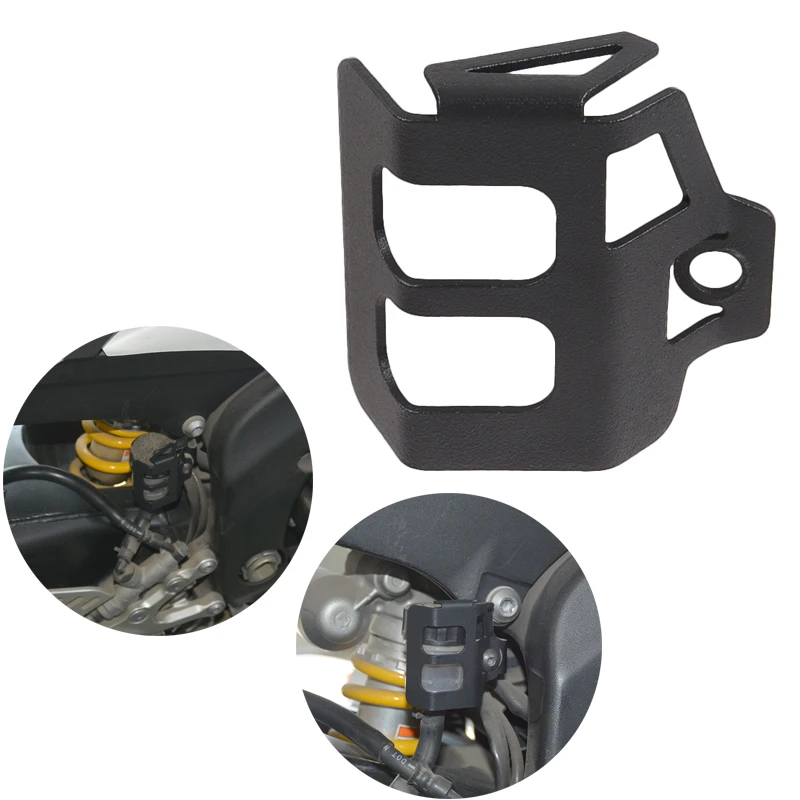 

New Aluminum Motorcycle Rear Brake Fluid Reservoir Cover Guard Protector For YAMAHA XSR900 MT-09 XSR700 MT-07 2017-2020