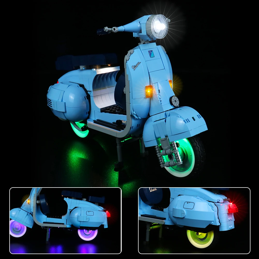 Набор для брикетирования светодиодсветильник Ки мотоцикла Vespa 10298 125 светильник