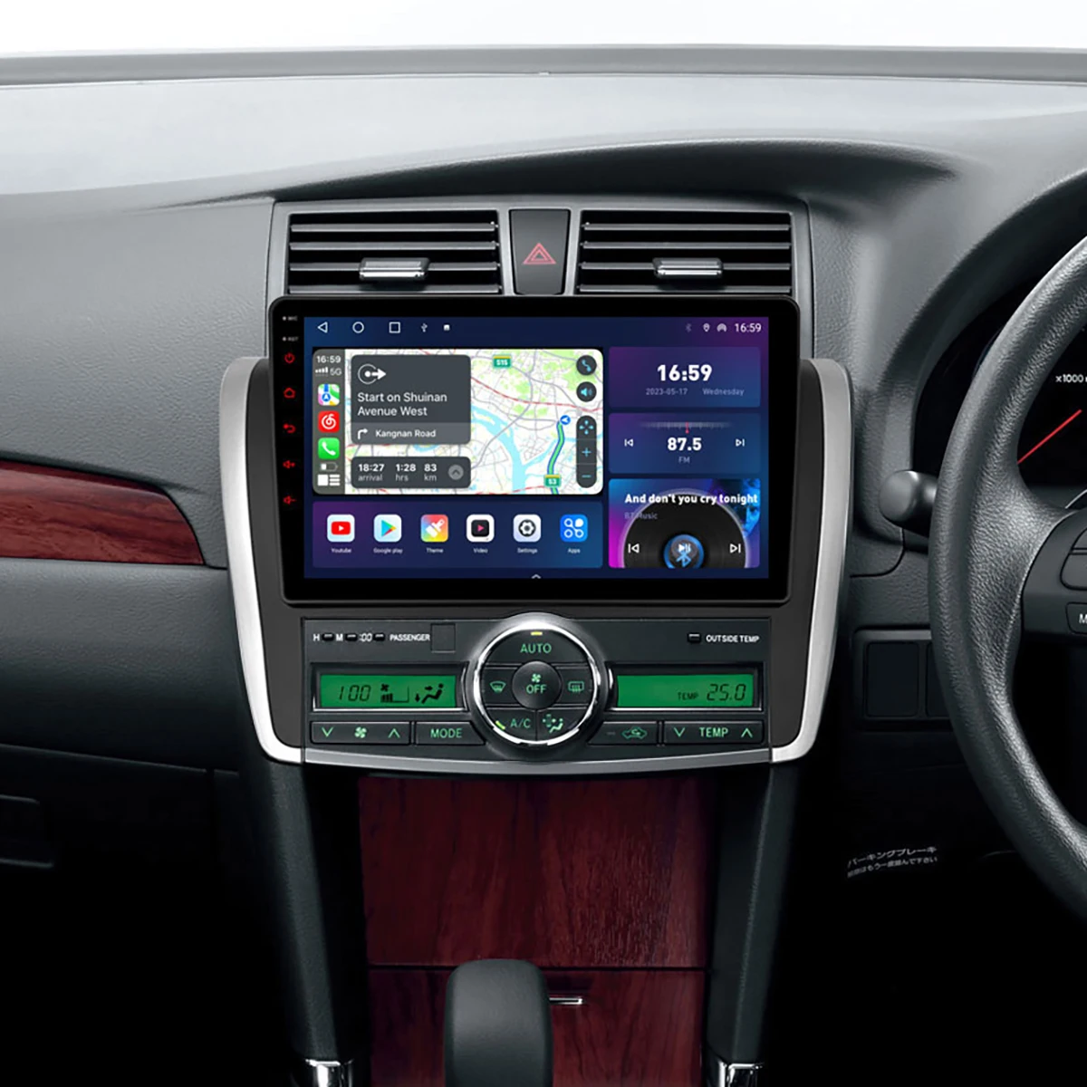 Автомагнитола 2DIN Android 14 мультимедийный плеер Carplay Автомобильная GPS-навигация DSP