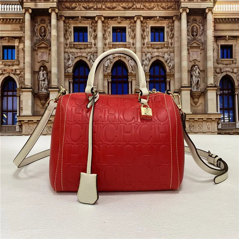 

100% Genuine Leather 2022 New Style Pillow Bag Ladies Letters CHCH HCHC Large Capacity Messenger Handbag Famous Luxury Designer