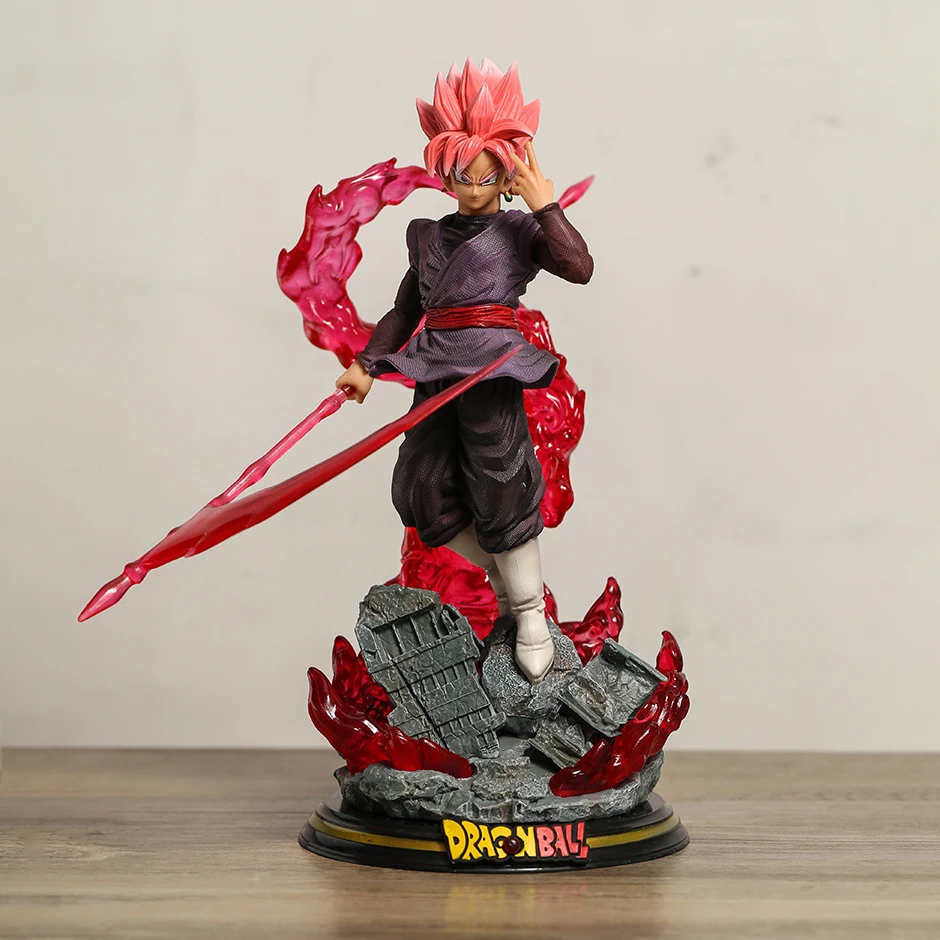 

Dragonball Super Saiyan Rose Son Goku Black Zamasu Light Up Figure Model Toy Game Statue Collect Decor
