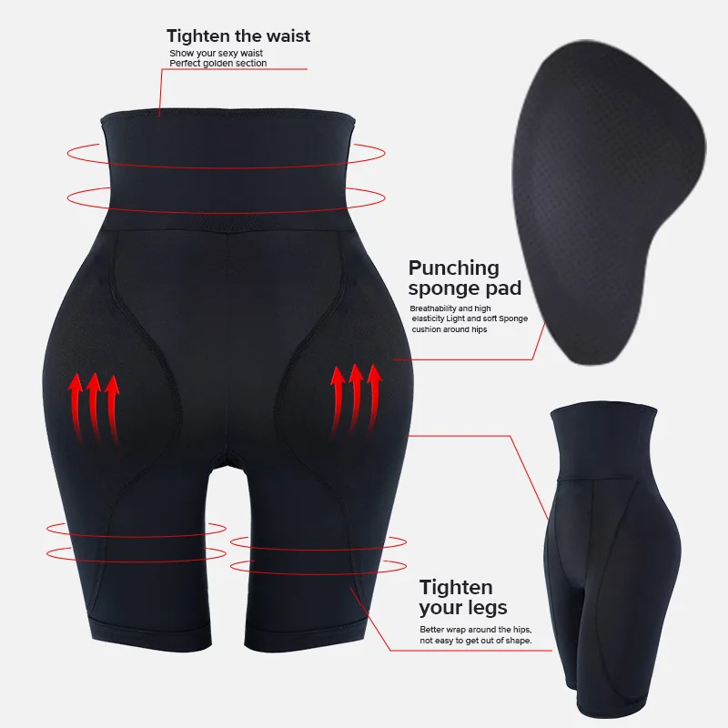 Women Hip Shapewear Fake Ass Panties Butt Lifter Shaper Panties Sexy Body Shaper Push Up Panties Hip Enahncer Shapewear