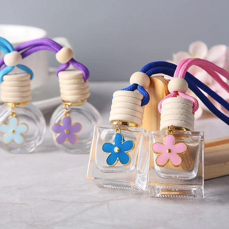 

New Air Freshener Car Perfume Clip Fragrance Empty Glass Bottle For Essential Oils Diffuser Vent Outlet Ornament Car styling