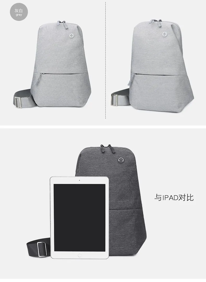 2022 men's bag polyester waist chest bag daypack waterproof wear-resisting sling backpack man single shoulder bag free shipping