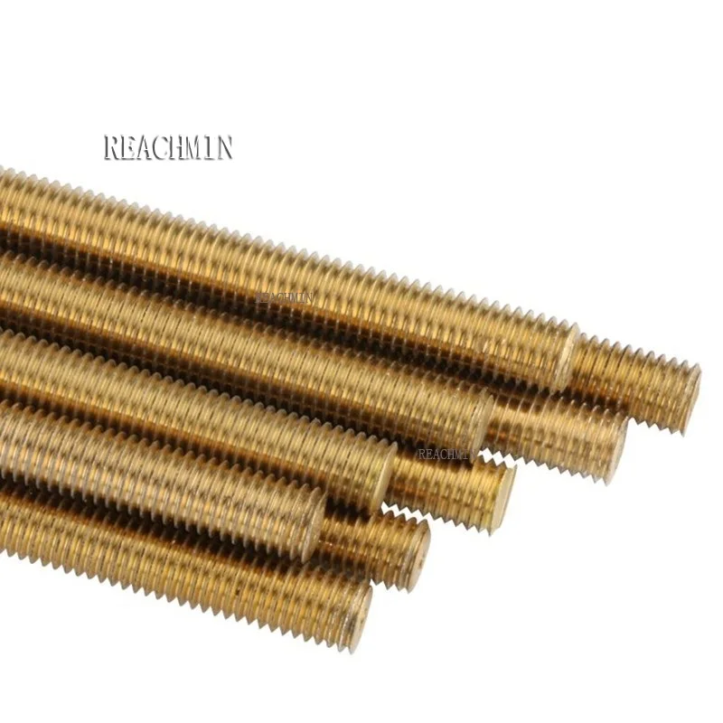 Резьбовой стержень M2/M2.5/M3/M4/M5/M6/M8/M10/M12 длина 250 мм длинный латунный метрический