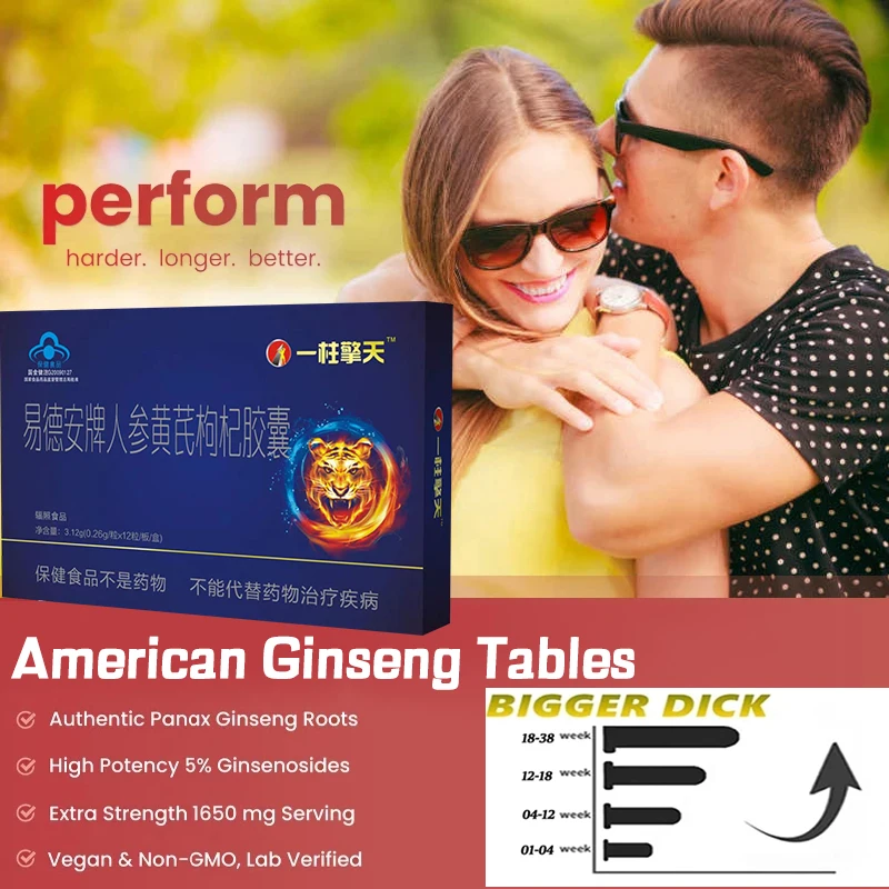 

Ginseng Root Extract Male Care Provides Energy, Endurance , Strength, size Enlargement Function for Men Supplements kidney