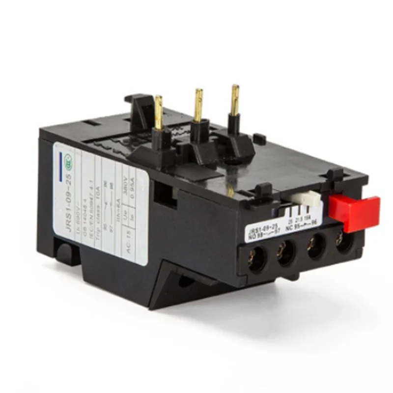

1pc Thermal Overload Relay JRS1 Manual Reset Motor Protection 3 Poles 1NO+1NC Auxiliary Contact Plug-in Installation