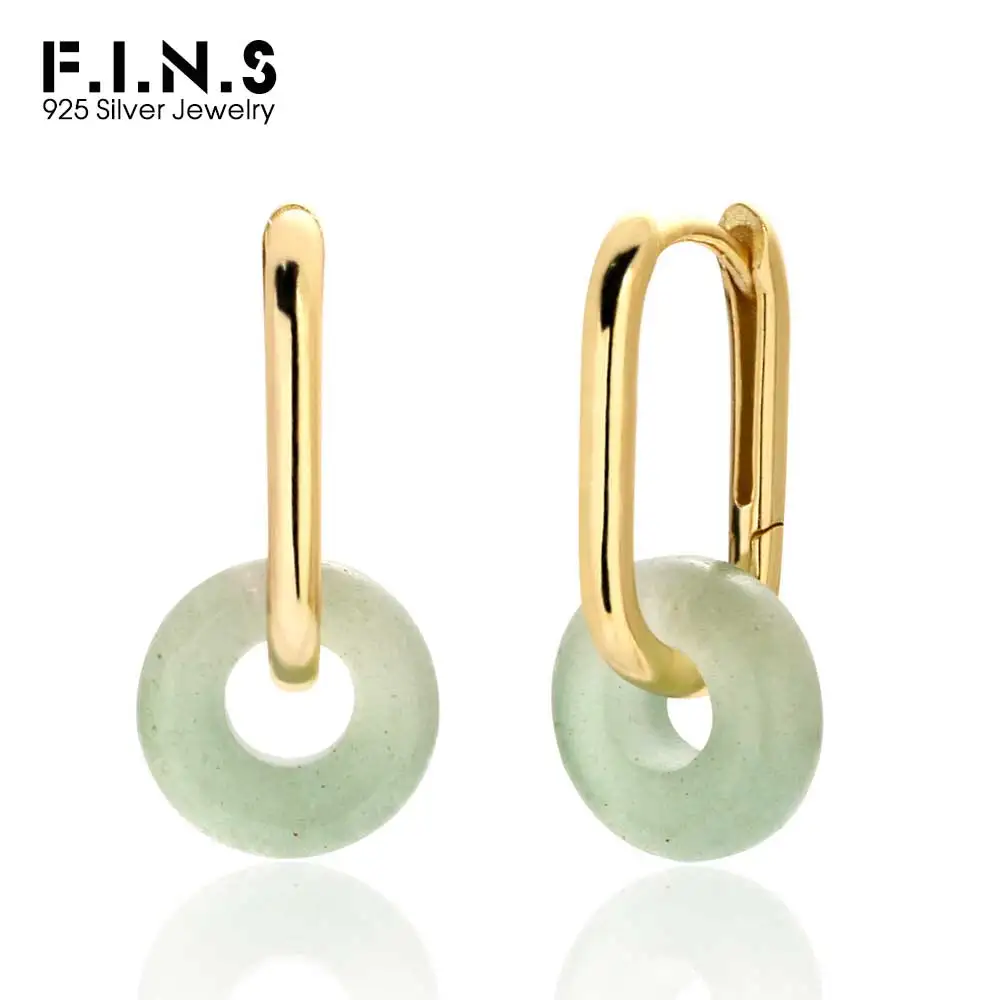 F.I.N.S минималистичные серьги-капли из стерлингового серебра 925 пробы с пряжкой