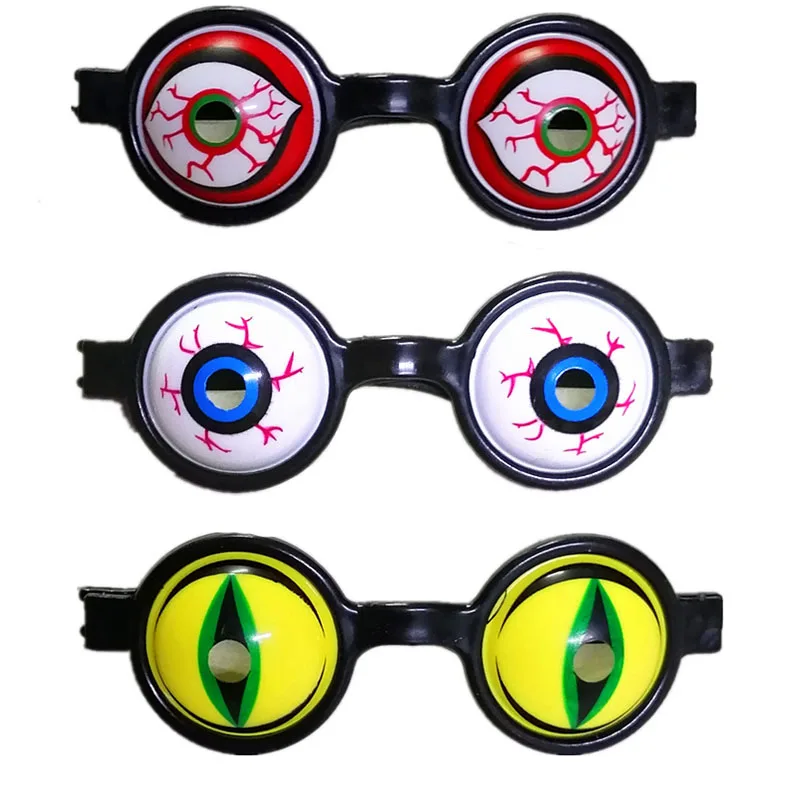 

20pcs Eyeball Glasses Scary Eyeglasses Bloody Spring Eyeballs Eyewear Party Kids Adults Funny Party Favors Tricky Toy Christmas