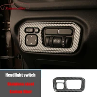 for great wall cannon gwm poer ute 2021 2022 stainless steel car left control headlight adjustment switch sticker cover