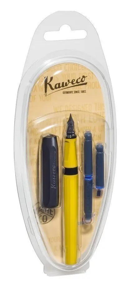 Ручка перьевая Kaweco Perkeo Indian Summer F пластиковый корпус в блистере | Канцтовары для