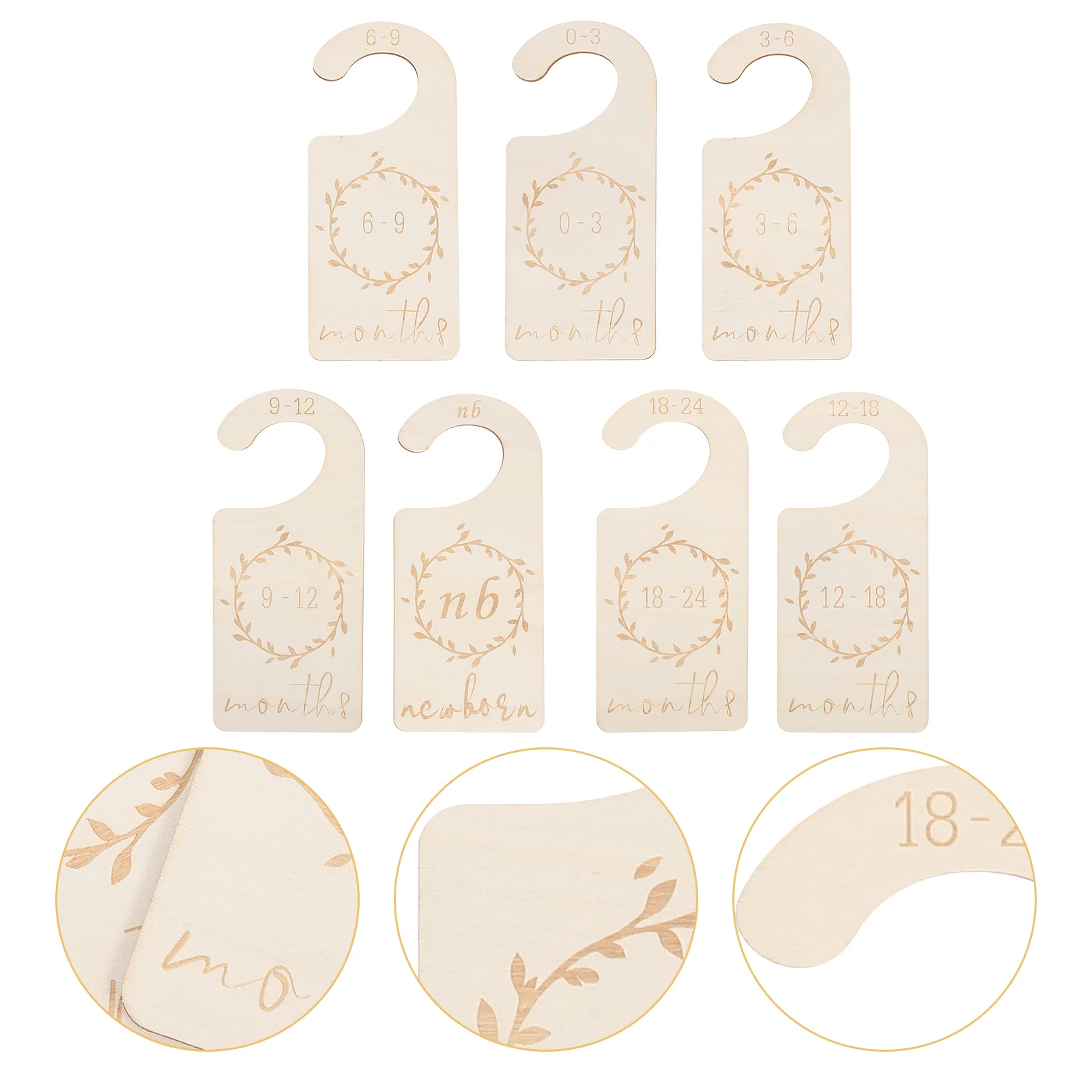 

7Pcs Newborn Wardrobe Dividers Baby Clothes Size Dividers Baby Closet Dividers