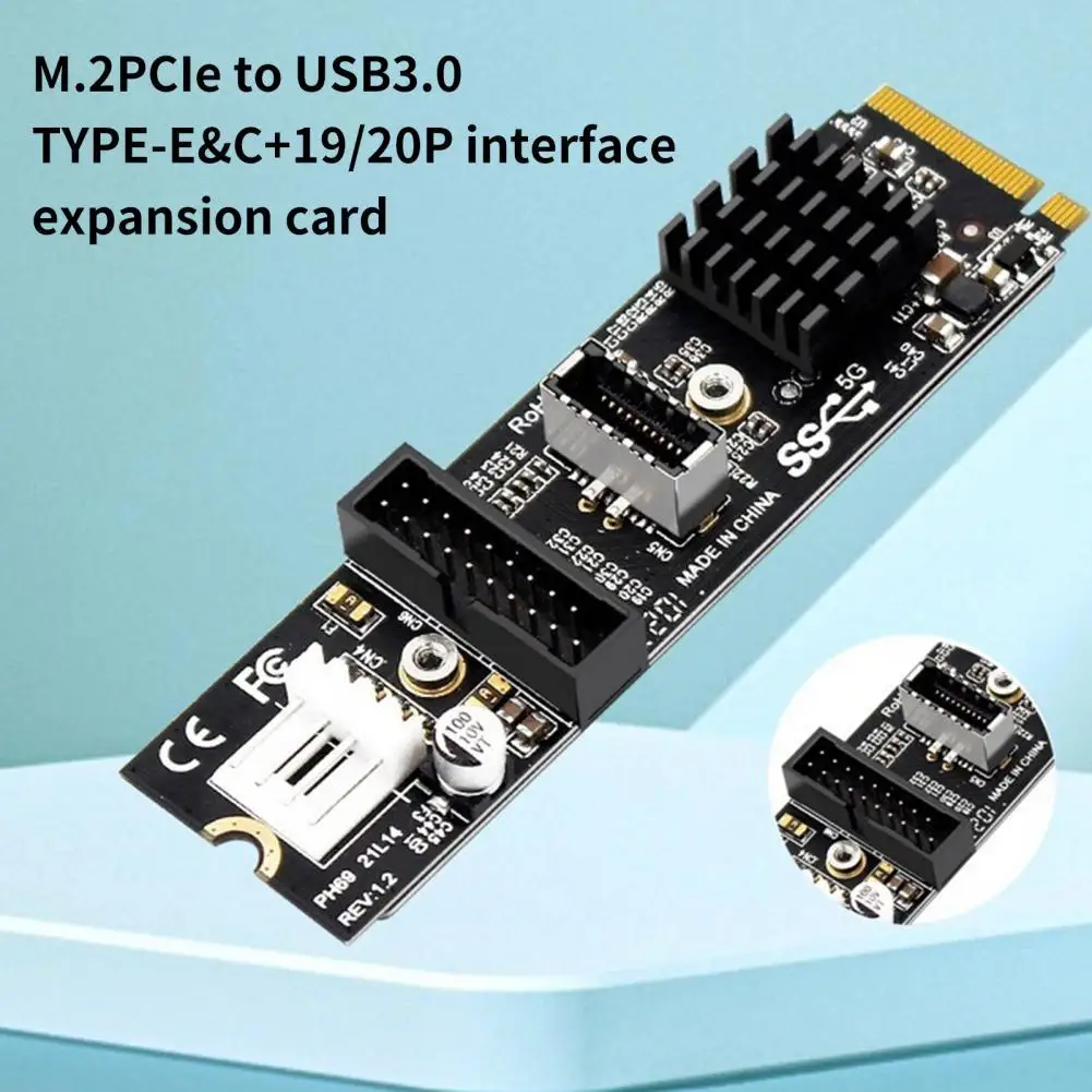 

Полезное позолоченное безопасное устройство M.2 M KEY PCI-E к USB3.1 TYPE-C 19/20PIN расширитель для настольной райзерной карты PCI-E карта Райзера