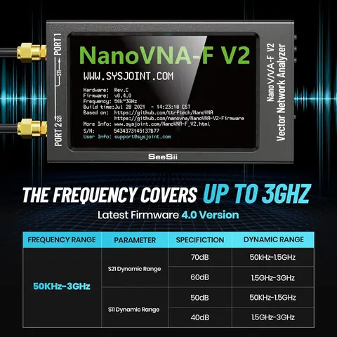 SeeSii NanoVNA-F V2 векторный сетевой анализатор