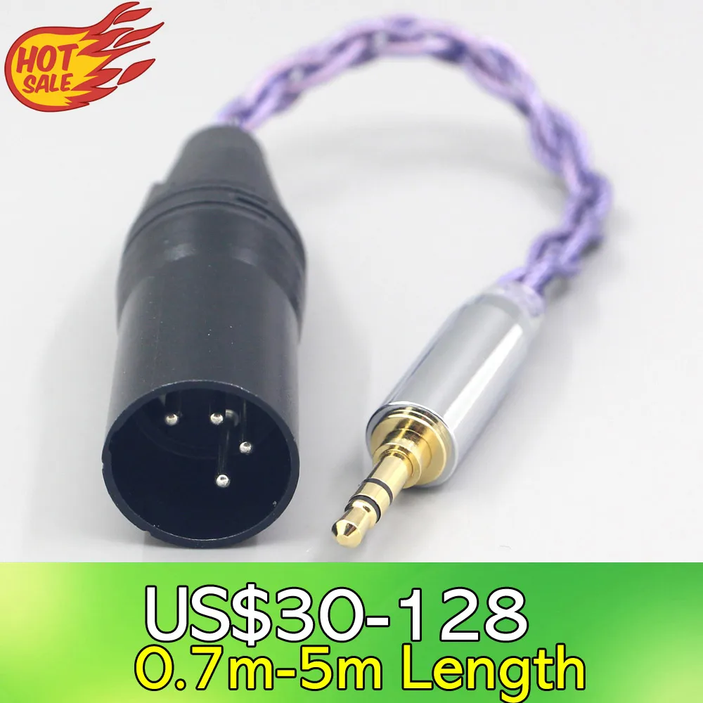 

Type2 1.8mm 140 cores litz 7N OCC Headphone Cable For 3.5m 2.5mm 4.4mm 6.5mm Male To XLR 4 pole Male LN007911