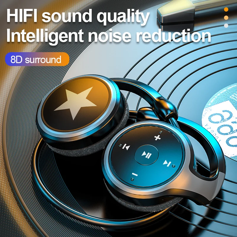 

Новые спортивные Bluetooth наушники с MP3-плеером, FM-радио, микрофоном, 10 часов прослушивания музыки, беспроводная гарнитура с TF-картой, басовые ст...