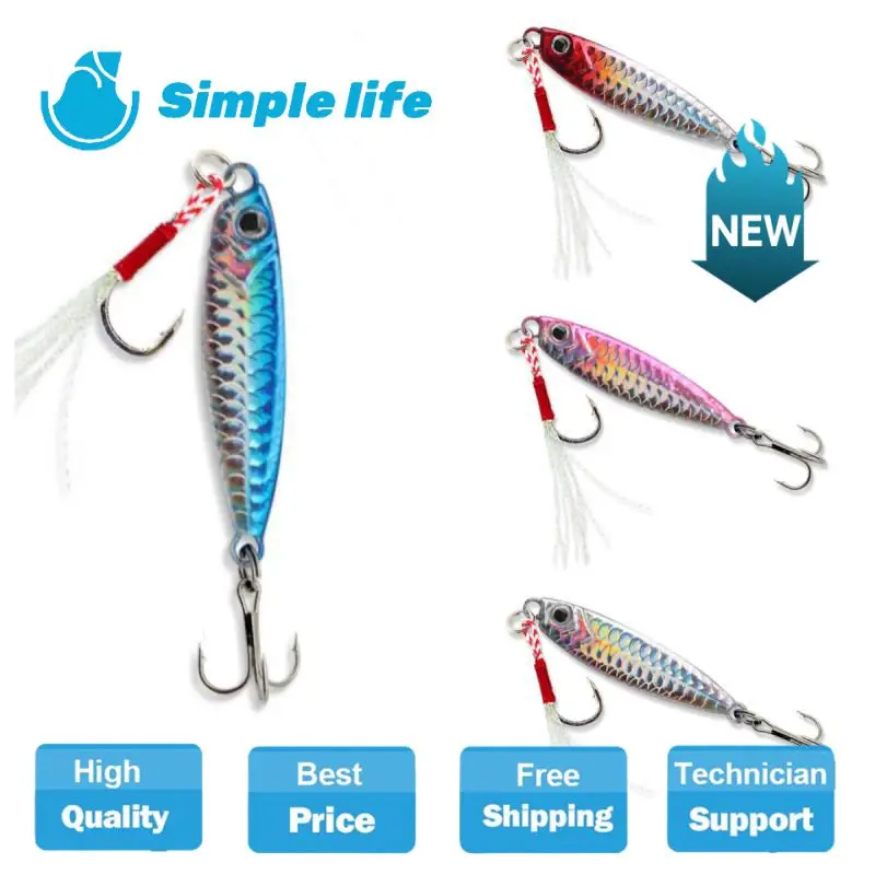 

3Pcs Super Quality Fishing Lure Metal Casting Jig 10g-15g-20g Shore Drag Cast Jigging Spoon Fishing Artificial Bait Tackle