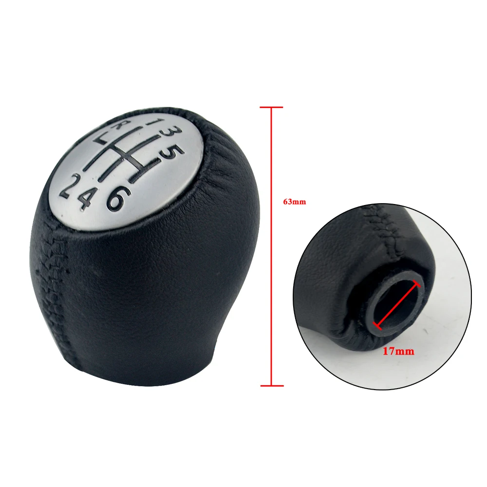 6-скоростная ручка переключения передач из искусственной кожи гандбол для Renault