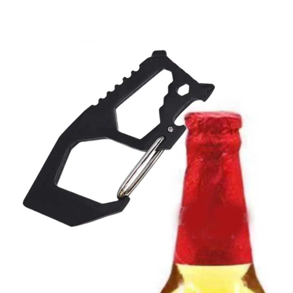 

Keychain Clip Bottle Opener Key Chain Pendant Multi-tools Multifunctional Outdoor 7.5*3.4*0.5cm Aluminum Alloy