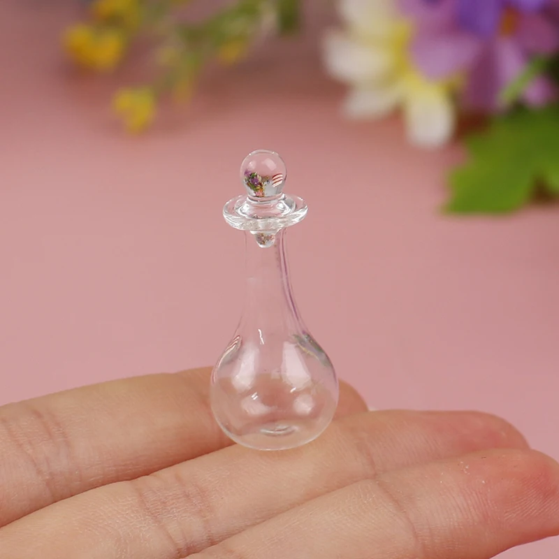 1/12 Miniature Dollhouse Wine Decanter Wine Divider Liquor Divider Mini Wine Bottle Model Pretend Play Kitchen Toy Accessories