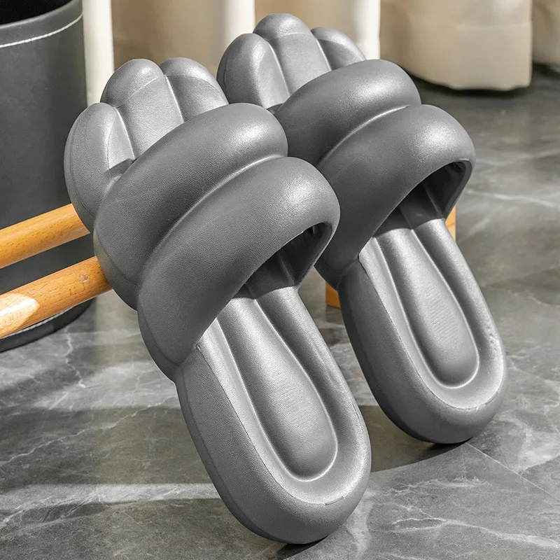 Pool Beach Slippers Female Man Soft Thick Batrhoom Slides Home EVA Women's Summer Flip-Flops Lady Platform Shoes Quick Drying