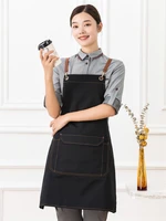 new fashion kitchen apron man woman chef household bbq cleaning overol coffee flower pet nail shop overalls hairdresser uniform