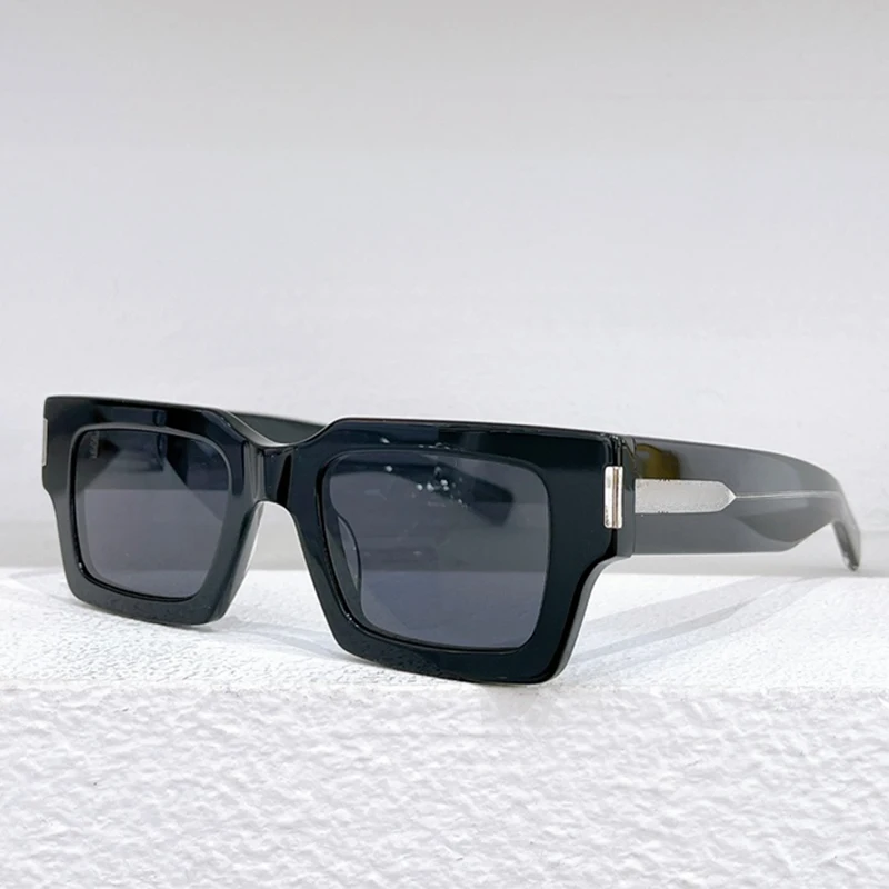 

Роскошные Квадратные Солнцезащитные очки SL Uv400, ацетатные Оригинальные качественные дизайнерские очки ручной работы, женские модные очки по рецепту в Париже