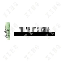 you are my sunshine word topper cutting dies diy craft paper scrapbooking greeting card diary album decoration embossing molds