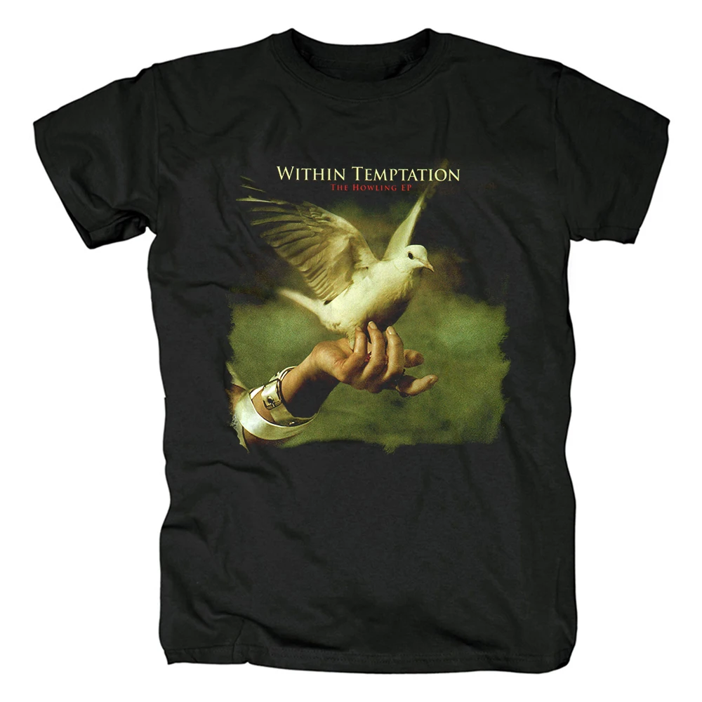 

13 designs Within Temptation Rock Shirt black t-shirt fitness heavy Gothic Metal Cotton Customize Music tee camiseta