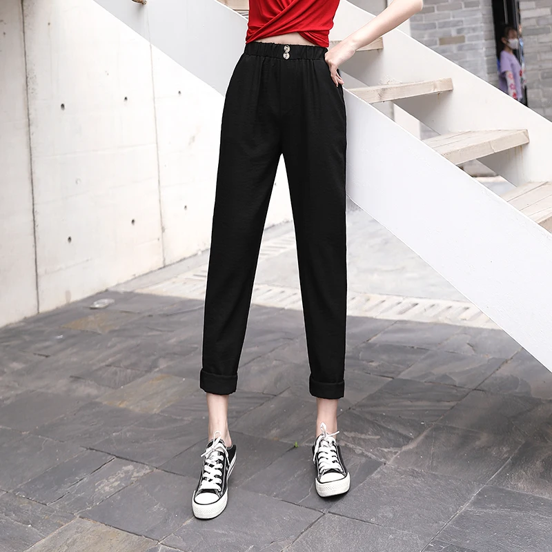

Cheap wholesale 2022 spring summer new fashion casual Popular long women Pants woman female OL korean style high waisted pants