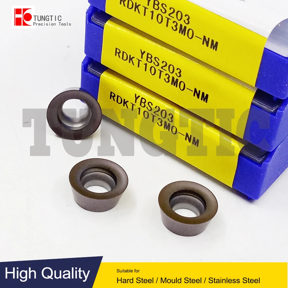 

RDKT10T3MO-NM YBS203 Milling Cutter CNC Tool Lathe Machining Tools Lathe Cutting Tool Metal Turning Tools Inserts RDKT 10T3MO NM
