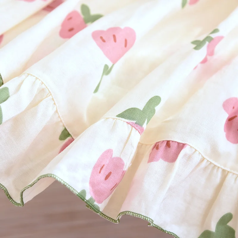 Sweet and Cute Sleepwear Women's Clothing Set 2 Pieces Cotton Thin Woman Clothes for Women Free Shipping Pullover Long Sleeve