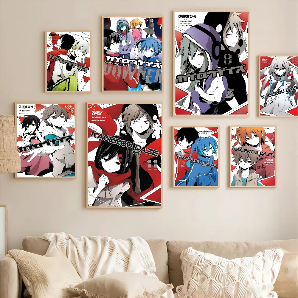 Аниме Kagerou Daze классические винтажные постеры Декор Картина на стену белая