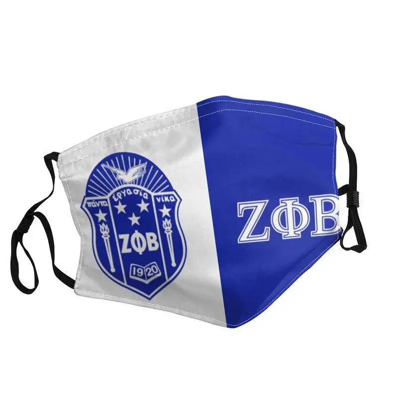 

Zeta Phi Beta Logo Face Mask Men Anti Haze Mask Protection Respirator Reusable Mouth Muffle