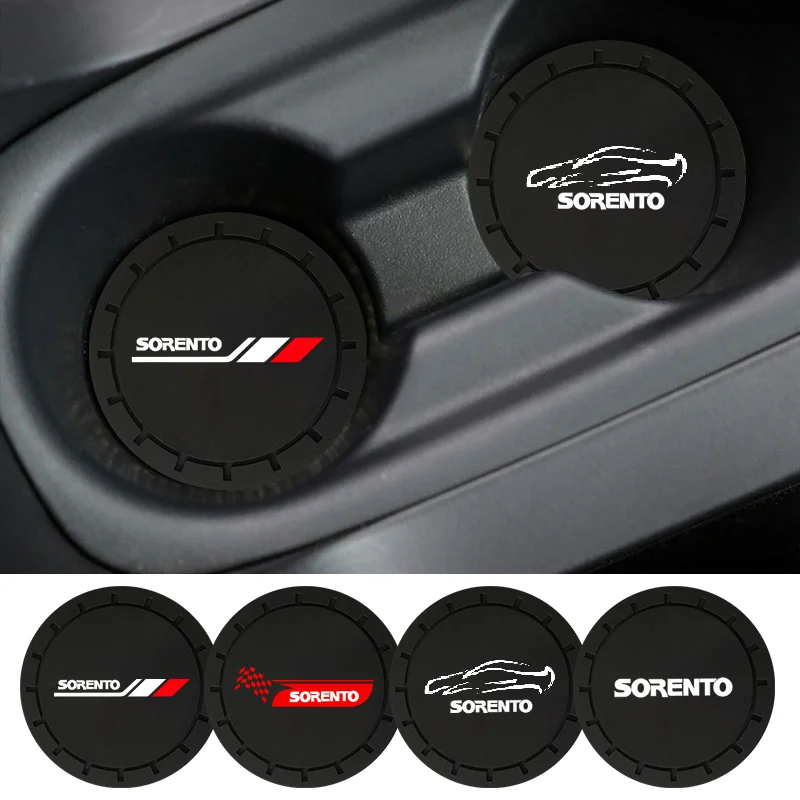 1 шт. автомобильный подстаканник для воды коврик с логотипом автомобиля Стайлинг