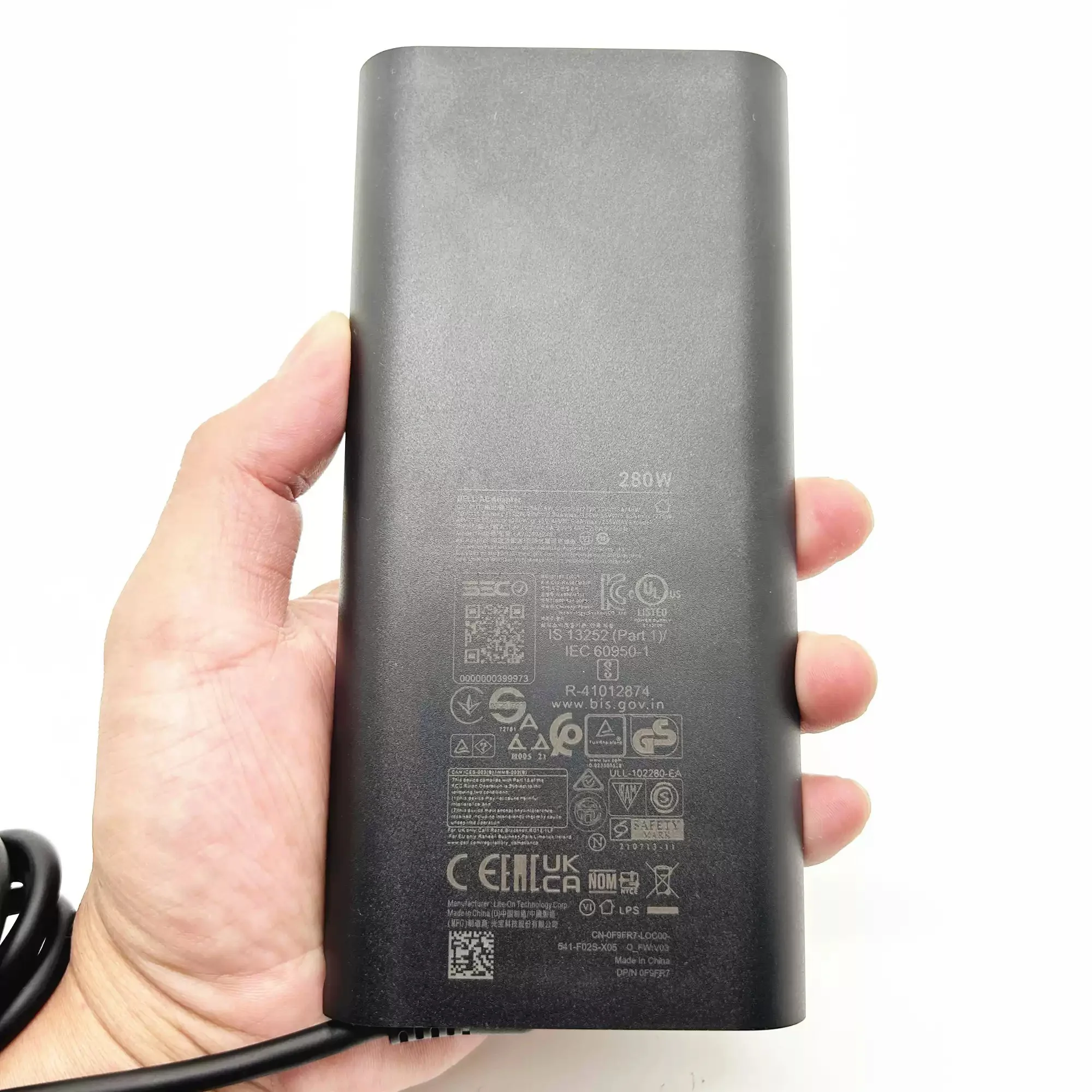Фото Оригинальное зарядное устройство для ноутбуков Dell Pro Max16 18Plus Mb16250 Mb18250, 280 Вт, 48 В, 5.83 А, Type-C USB-C, адаптер питания №3