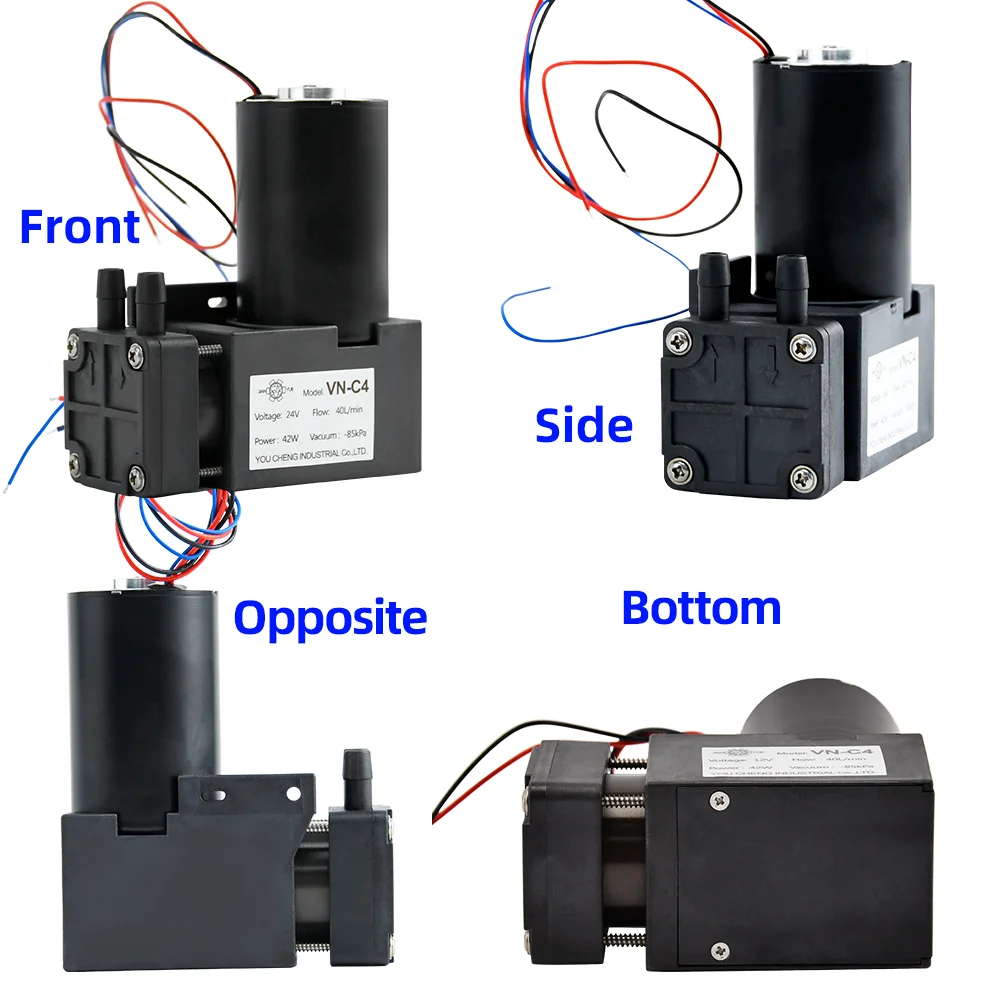 Маленький бесщеточный двигатель постоянного тока 12 В 24 в 40 л/мин 42 Вт