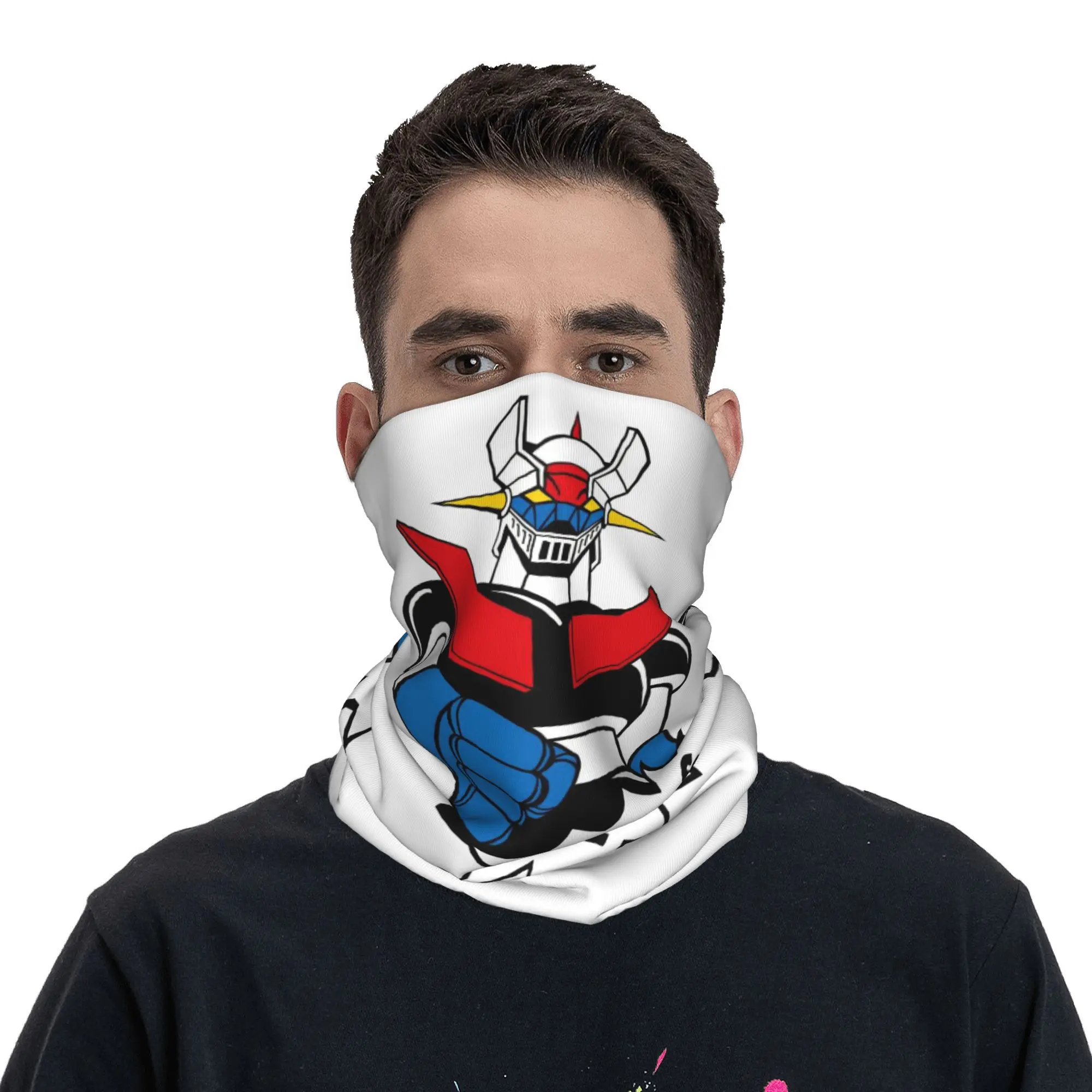 Пользовательские Grendizer поп-культура мультфильм бандана для шеи теплые мужские и