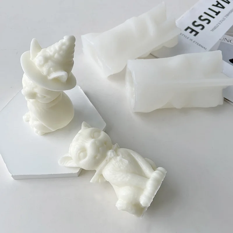 Силиконовые 3D формы для котят сделай сам искусственная свеча пластырь животное