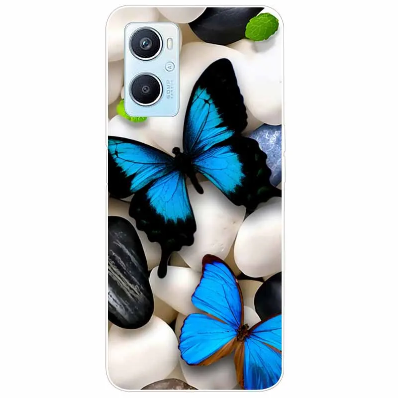 Мягкие чехлы с принтом для Oppo A96 4G чехол из ТПУ мягкий силиконовый прозрачный