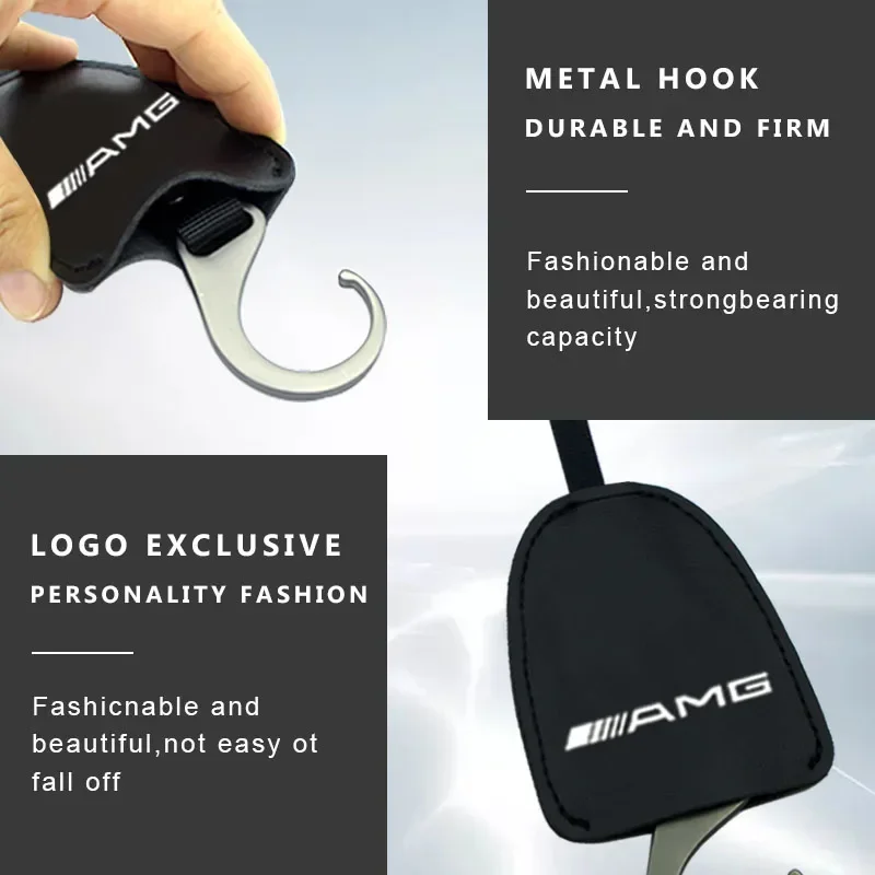 Крючок на спинку автомобильного сиденья подвесной тканевый зажим для сумки