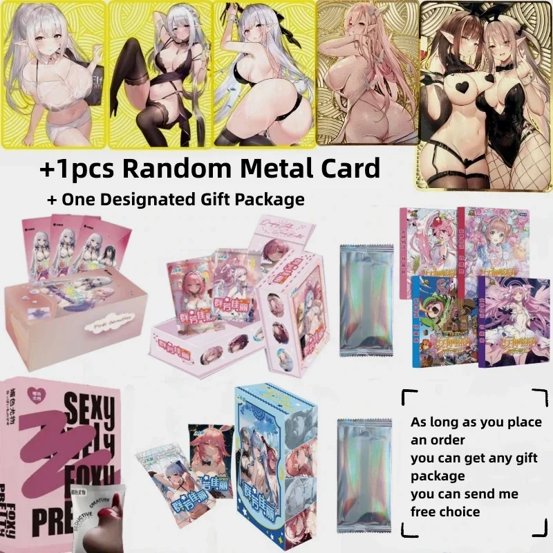 

2023 New Goddess Story Foxy Pretty Collection Cards Tcg Booster Box Cute Girl Rare Anime Character Game Board Toy Gifts