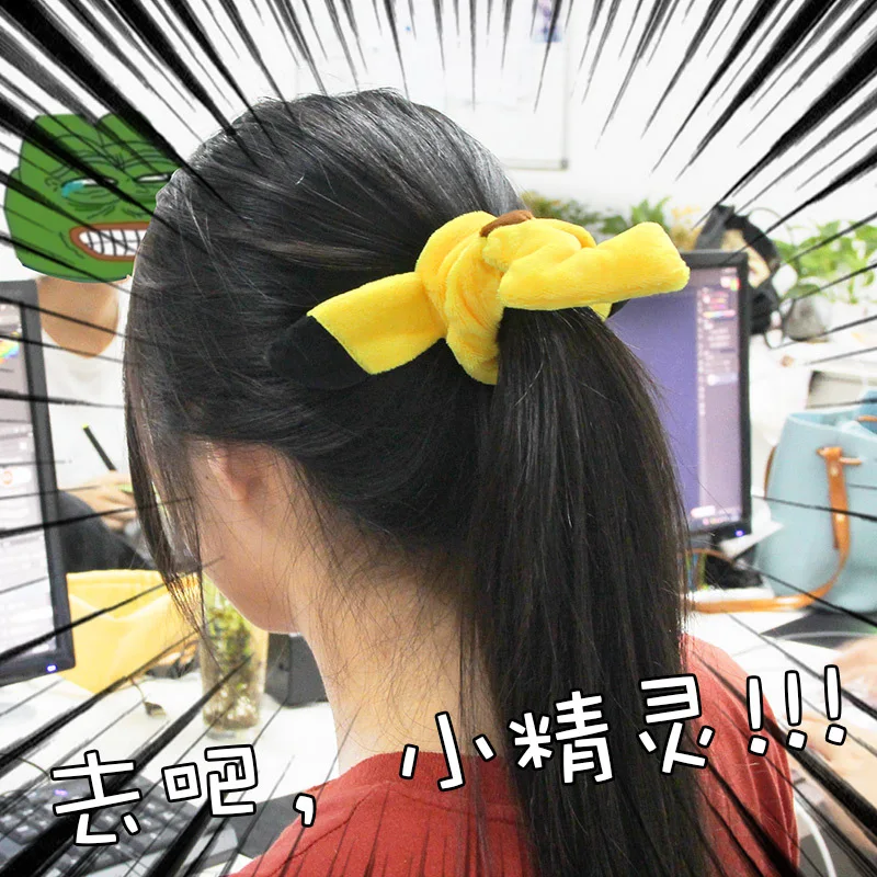 Покемон Аниме Пикачу резинка для волос модные женские резинки девочек