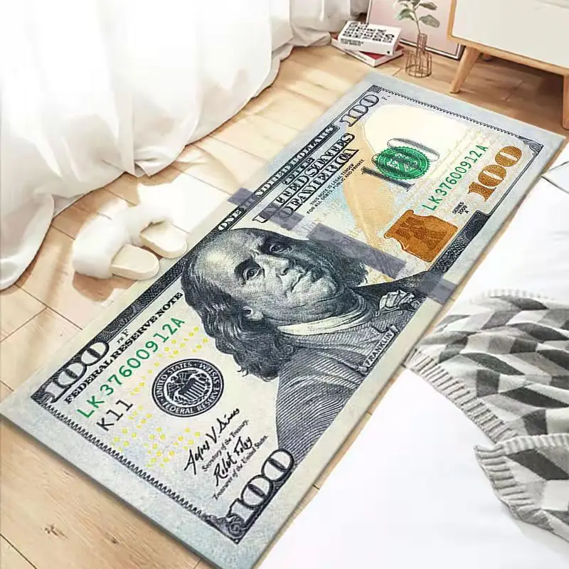 

Креативный 3D ковер доллара США для гостиной, коврик для пола, прикроватный Детский ковер для спальни, декоративный домашний ковер