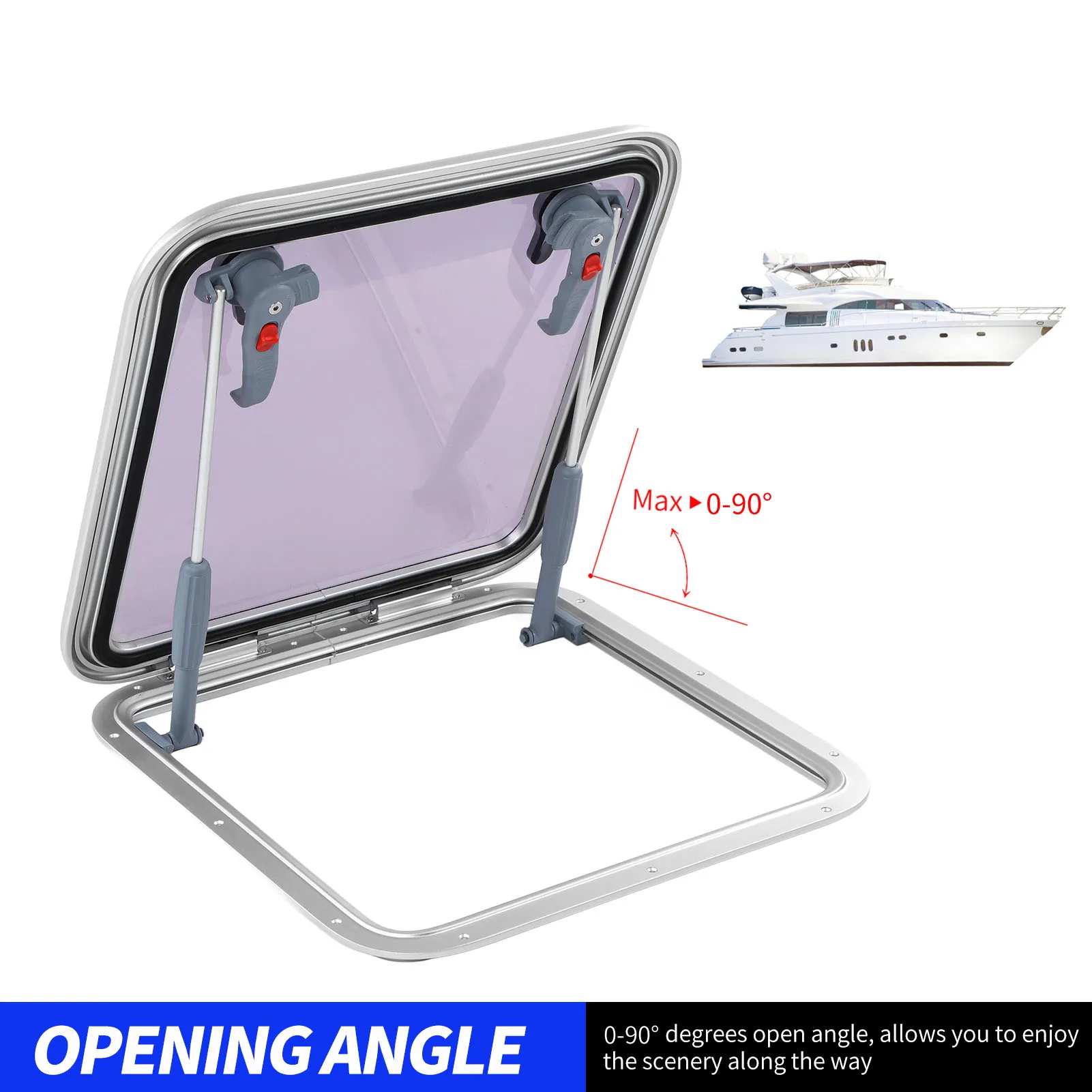 Окно для лодки 500*500 мм герметичное водонепроницаемое устойчивое к