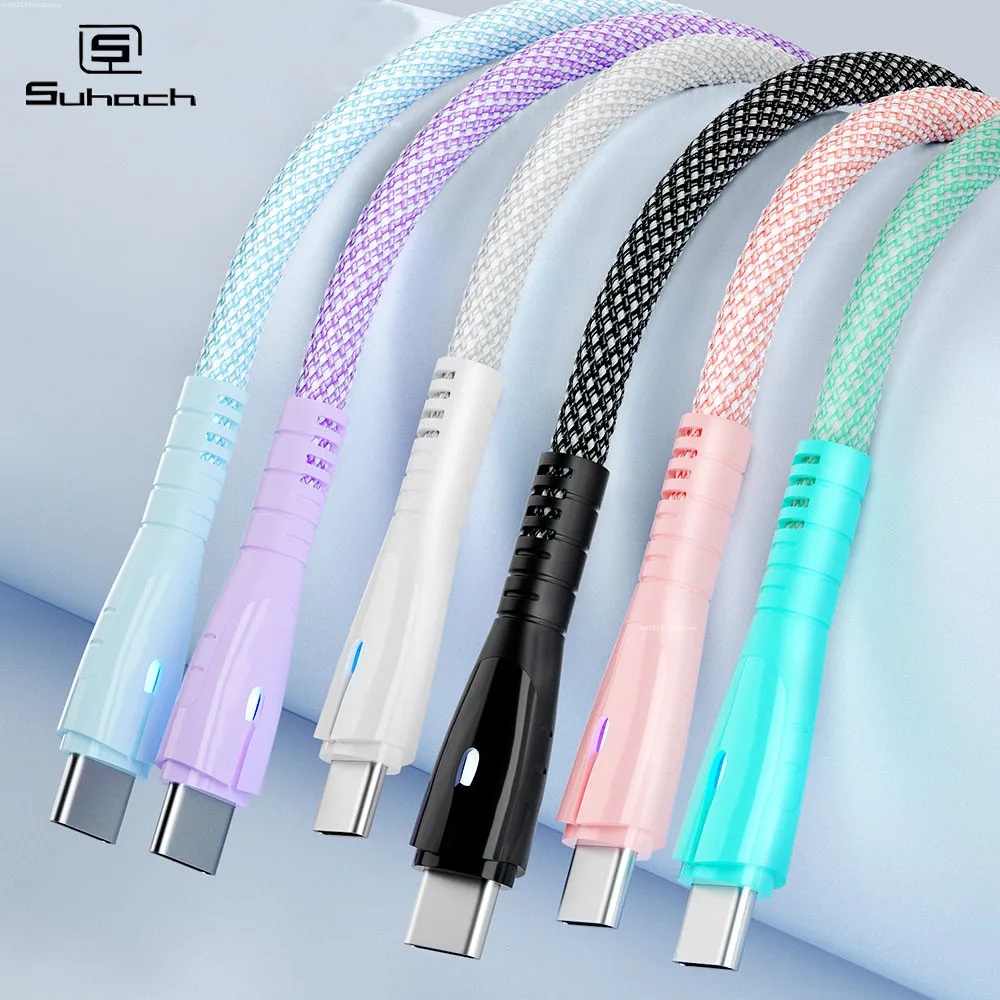 

3A Micro USB C Cable Nylon Braided Fast Charging Cable Type C Cell Phone Charging Cord Wire for Xiaomi Samsung Huawei