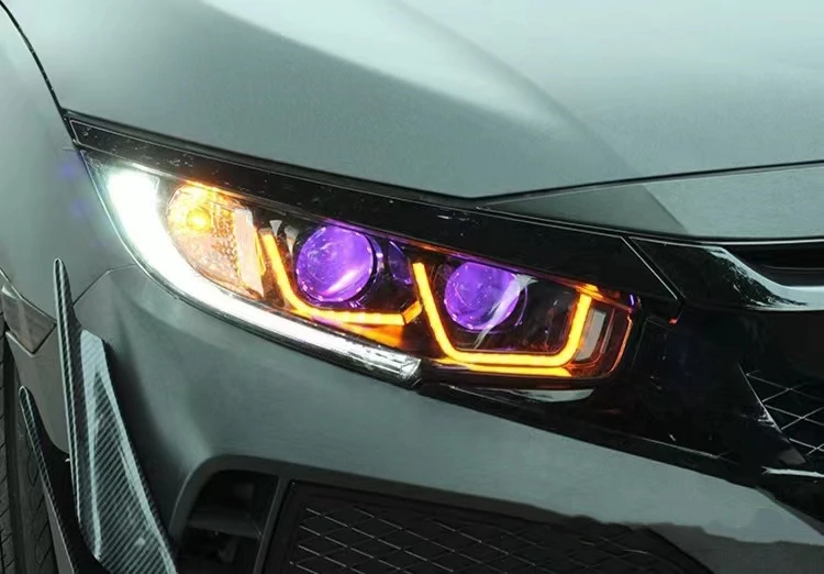 Светодиодные фары в сборе для Honda CIVIC десять поколений дневные ходовые огни