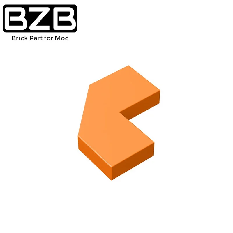 

BZB 10pcs MOC 27263 54578 Tile Modified Facet 2x2 Corner with Cut Corner Compatible Particle Building Block Parts DIY Kid Toy