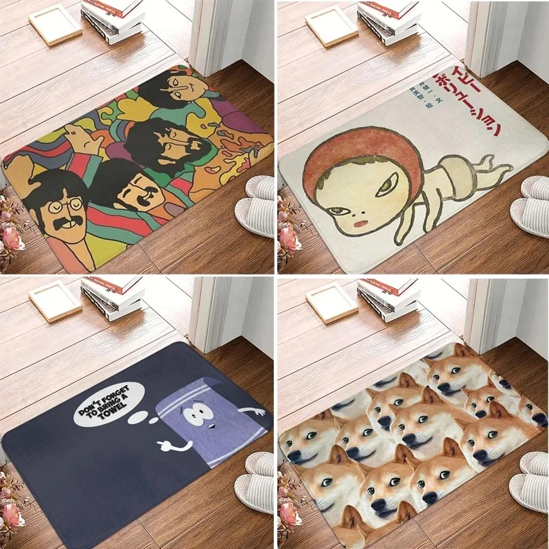 Коврик для двери с забавным рисунком из мультфильма